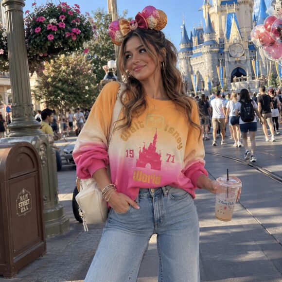 Disney Tops - Disney Parks Walt Disney World 1971 Ombré Crewneck Sweatshirt 1X